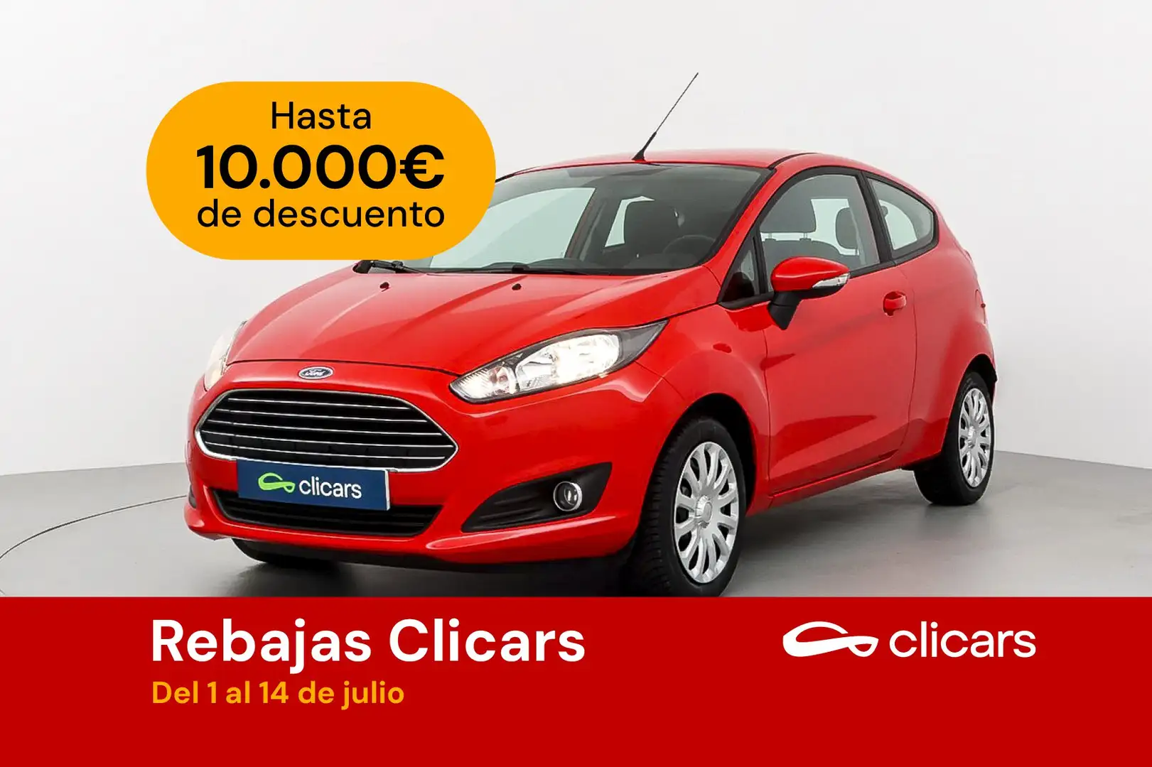 Ford Fiesta 1.25 Trend 82 Rouge - 1