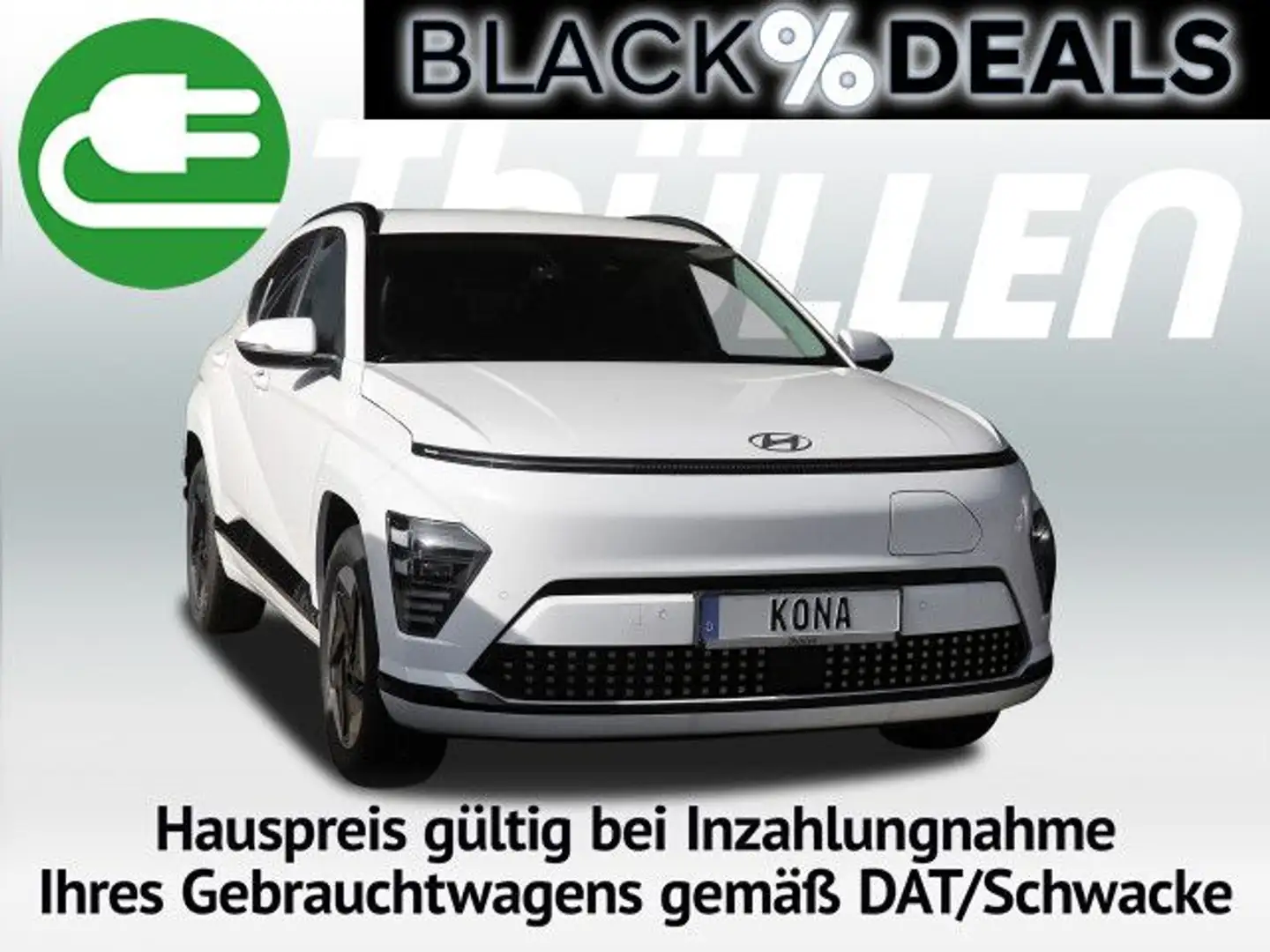 Hyundai KONA Elektro SX2 48,4kWh Trend el. Heckklappe Navi Weiß - 1