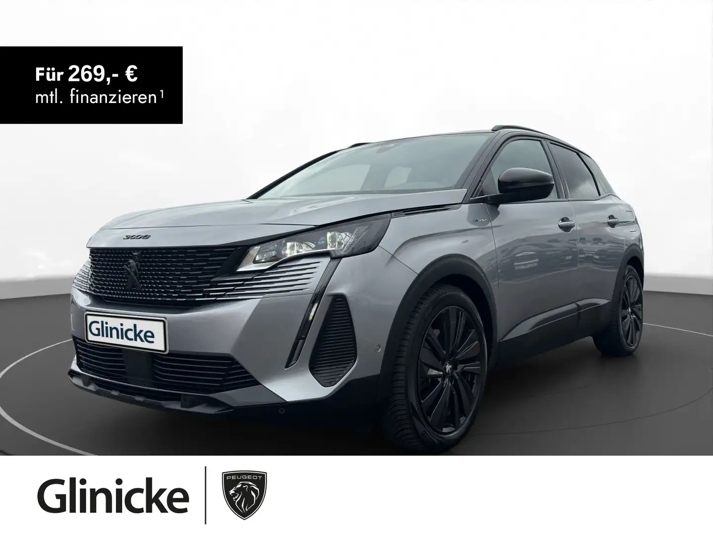 Peugeot 3008 Hybrid 300 GT Schiebedach AHK 360Kamera SHZ Grau - 1