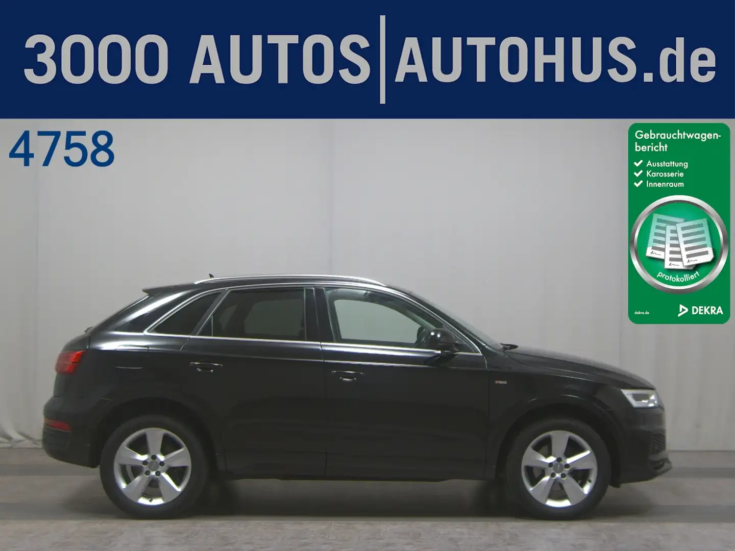 Audi Q3 2.0 TFSI Qu. S-Line Navi LED Shz PDC RFK Noir - 1