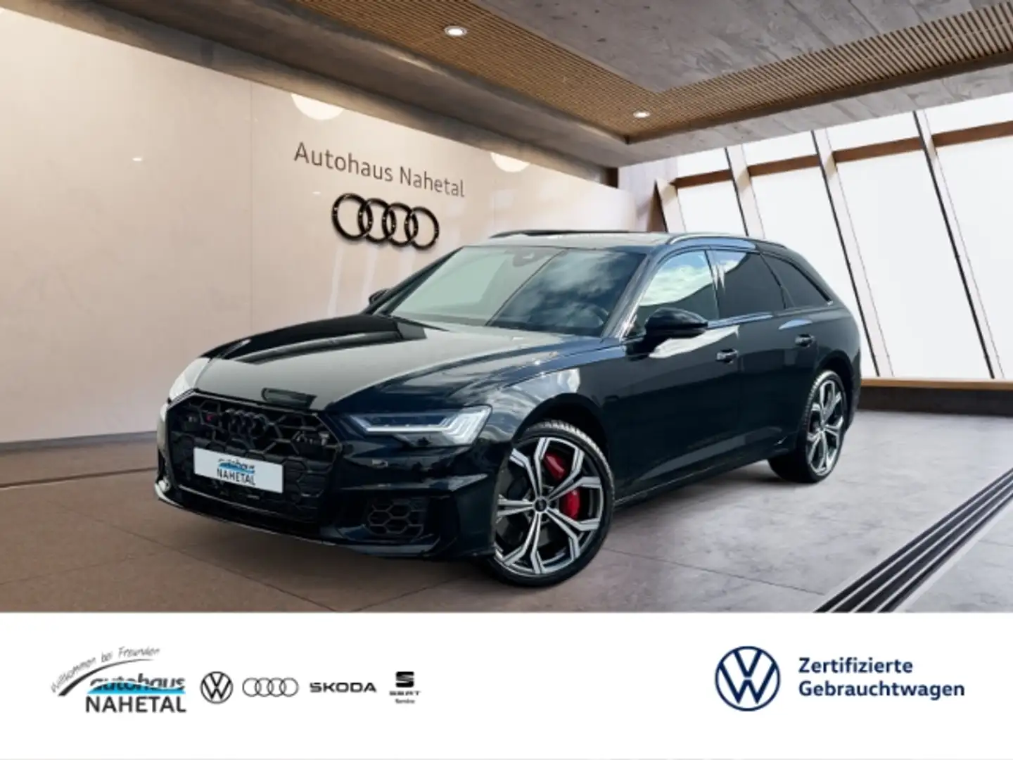 Audi S6 AVANT LUFTFAHRW. ASSISTENZ+ AHK PANORAMA HUD HD MA Schwarz - 1