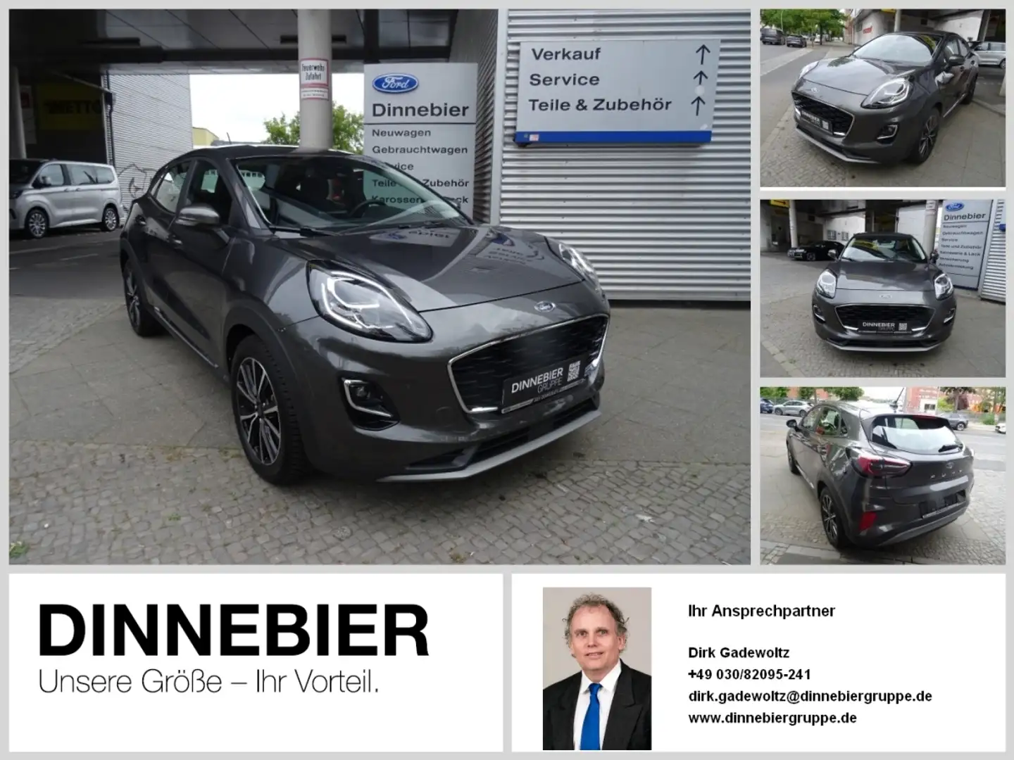 Ford Puma Titanium+Autom.+Navi+PDC+Sitzh. Grau - 1