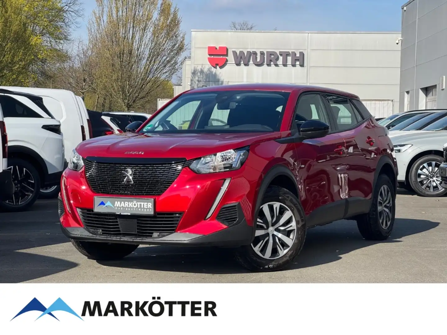 Peugeot 2008 Active 1.5 BlueHDi 110 EU6d AHK/SHZ/DAB/PDC h. Rouge - 1