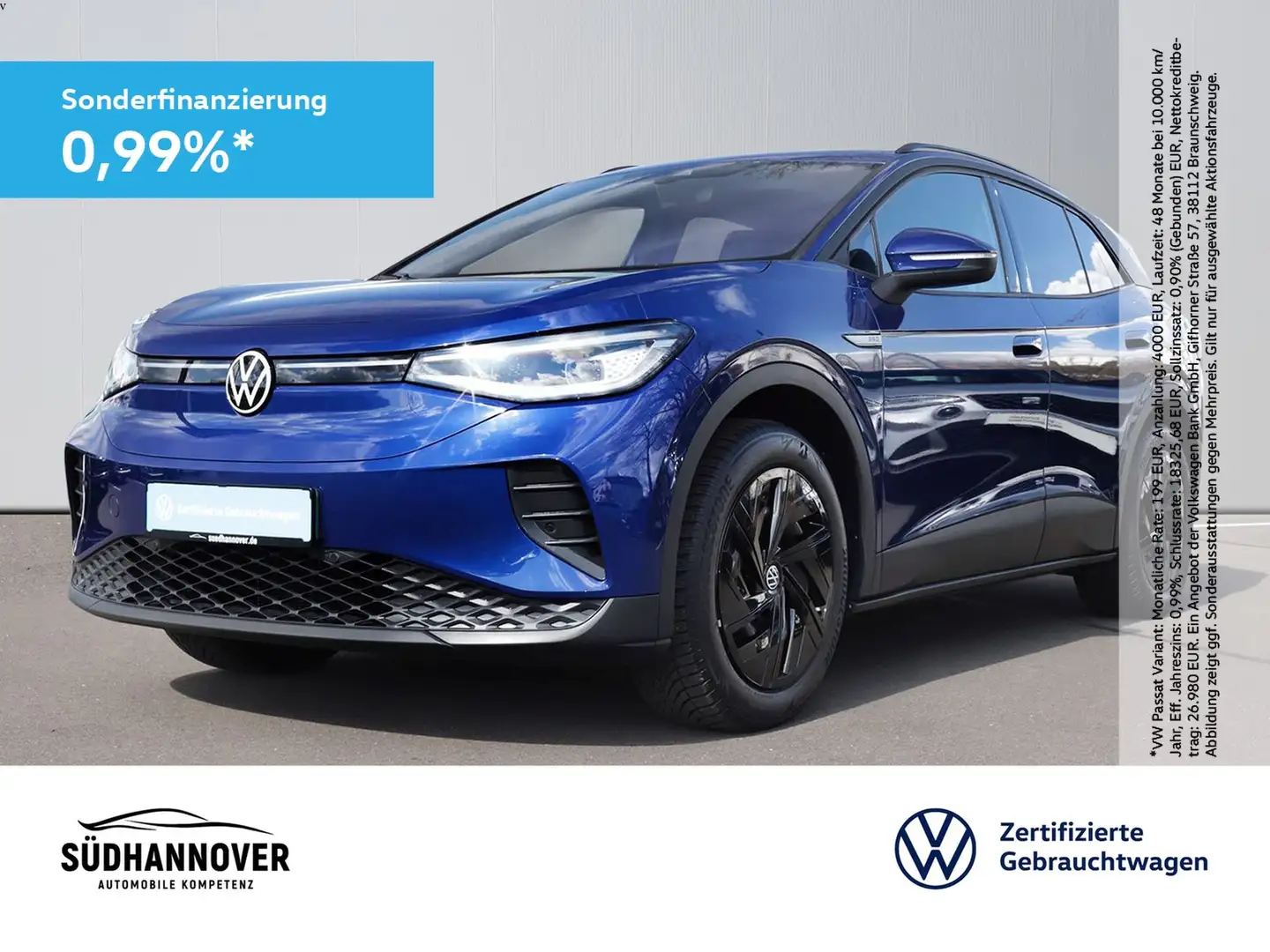 Volkswagen ID.4 Pro Performance 150 kW AHK+NAVI+LED+SHZ+PDC Blau - 1