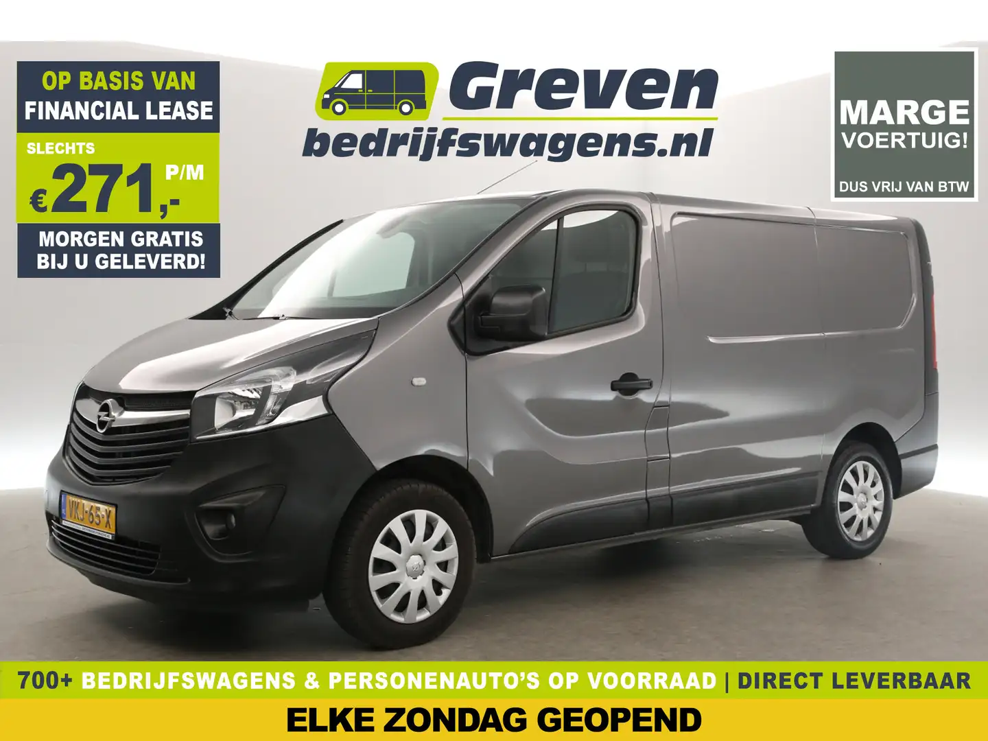 Opel Vivaro 1.6 CDTI L1H1 | MARGE! | Airco Camera Cruise Navi Gris - 1