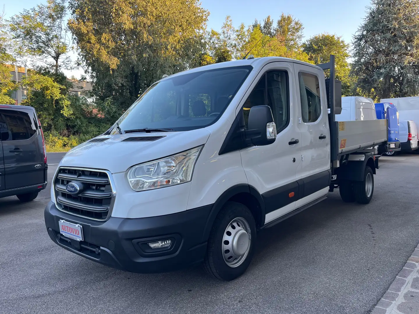 Ford Transit 2.0d 7 POSTI CASSONE RIBALTABILE  PREZZO+IVA Bianco - 2
