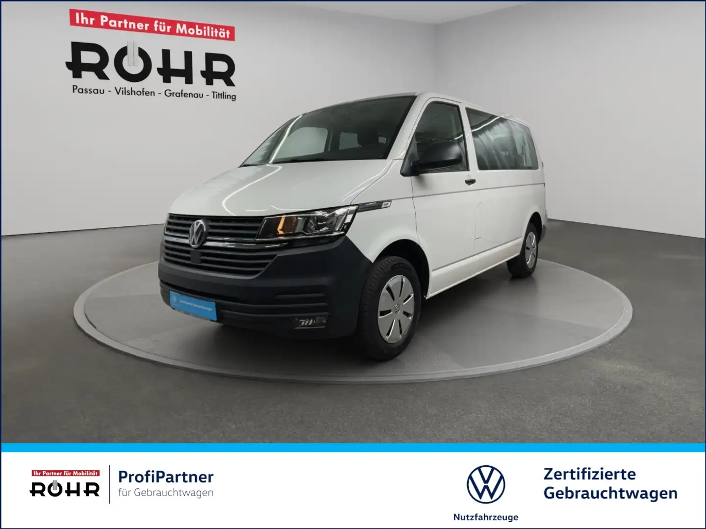 Volkswagen T6.1 Kombi KR (03/2028.ParkPilot.8-Sitzer.Klima) 2.0 TDI Weiß - 1