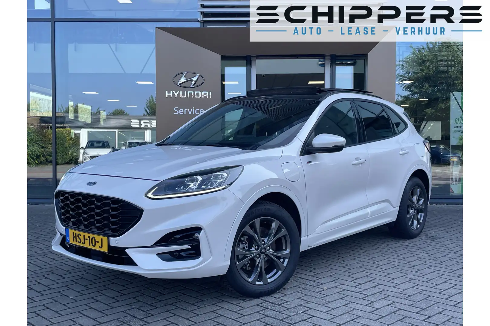 Ford Kuga 2.5 PHEV Vignale | glazen schuif-kanteldak | Plug- Wit - 1