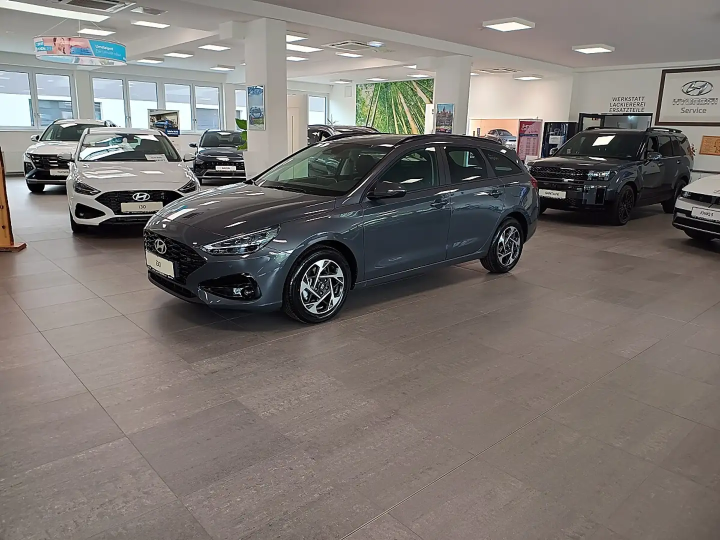 Hyundai i30 Kombi 1,0 TGDI Comfort Line *LED*Navi*Klimaauto... Grau - 2