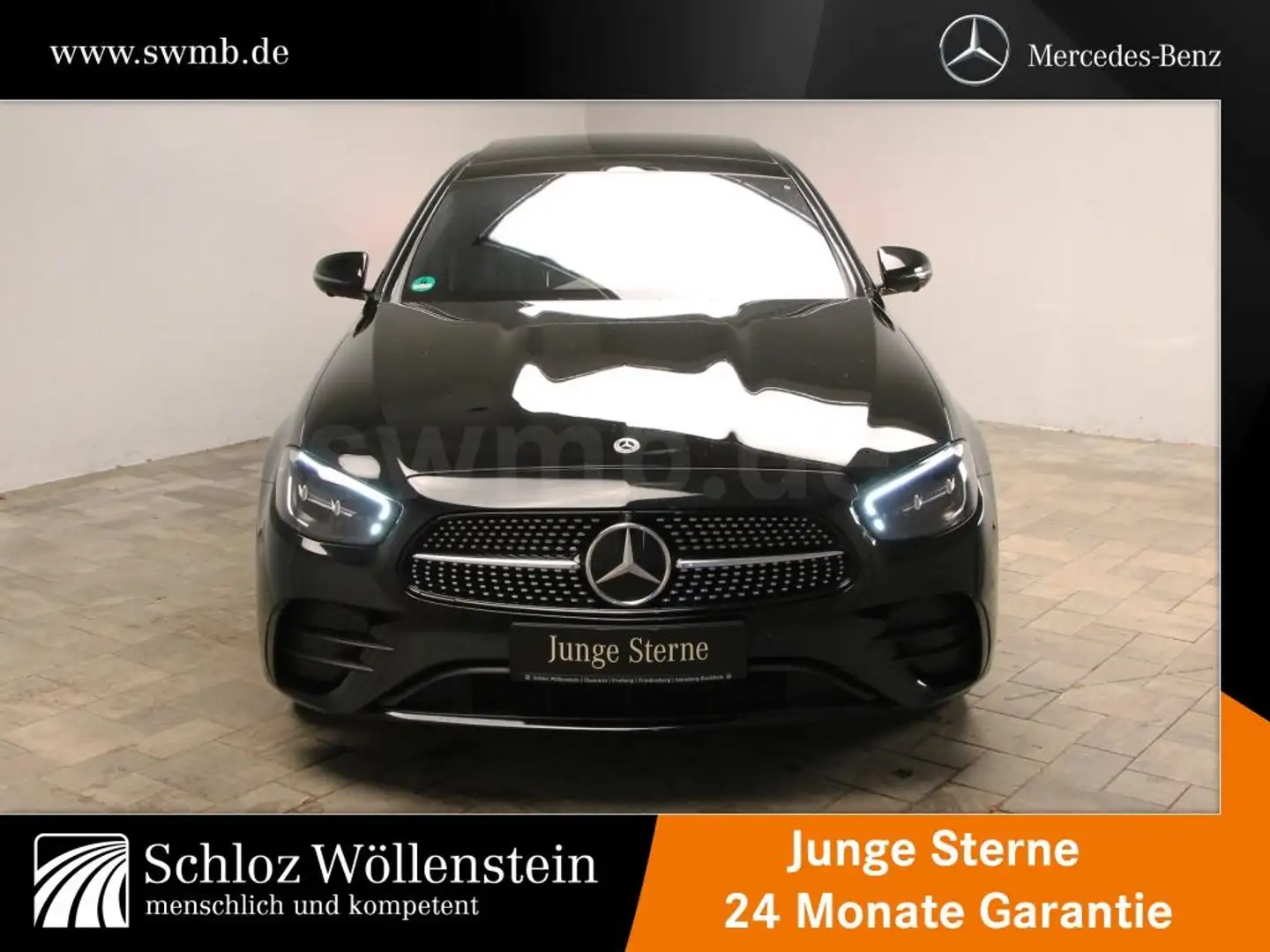Mercedes-Benz E 300 de 4M AMG/LED/AHK/Fahrass+/PanoD/Business-P Schwarz - 2