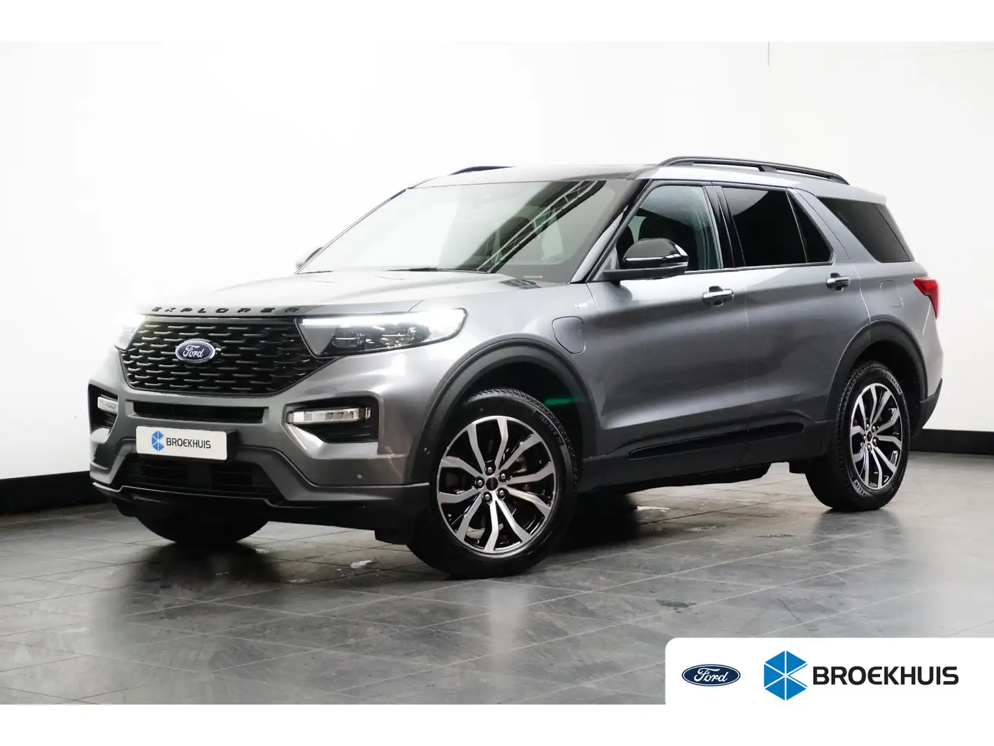 Ford Explorer 3.0 V6 457 pk E.B. PHEV ST-Line | Pano-dak | Stand Gris - 1