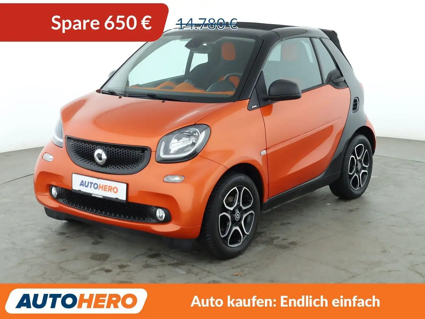 smart forTwo 0.9 Turbo passion Aut.*NAVI*CAM*SHZ*KLIMA*TEMPO* Orange - 1