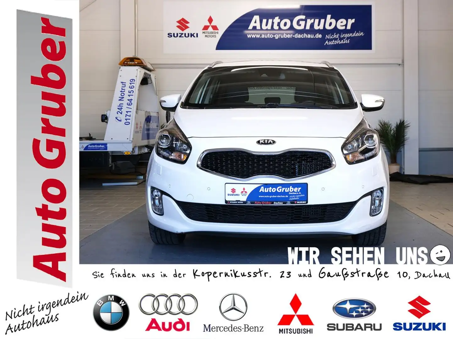 Kia Carens Spirit 7 Sitzer Kamera*Navi*PDC*Sthz*Lenk Weiß - 1