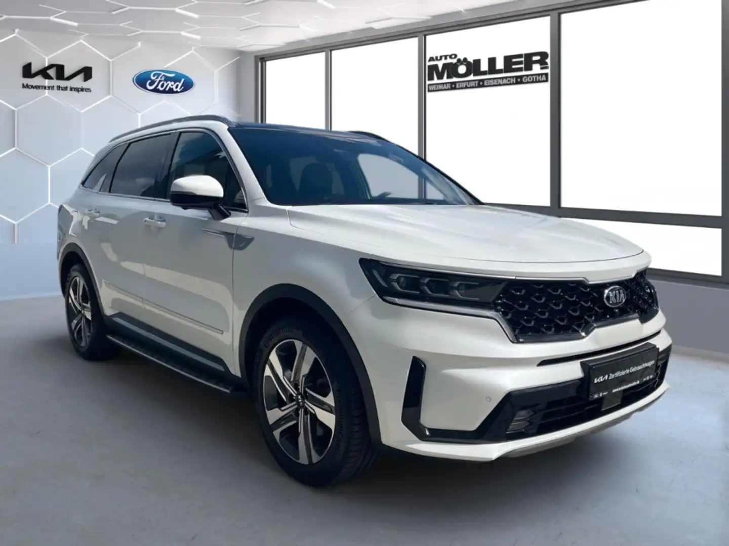 Kia Sorento 1.6T PHEV AWD Platinum Glasdach Leder Nappa Navi 3 Weiß - 2