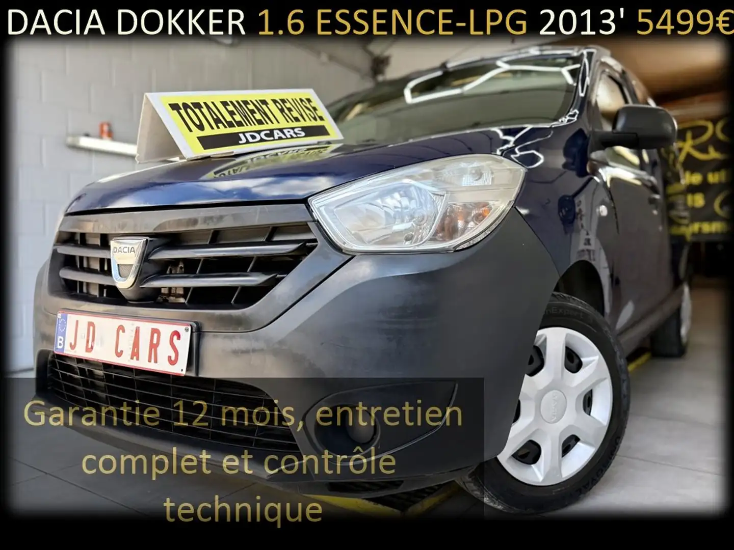 Dacia Dokker Dokker 1.6I LPG ‼️GARANTIE 1AN CTOK‼️ Bleu - 1