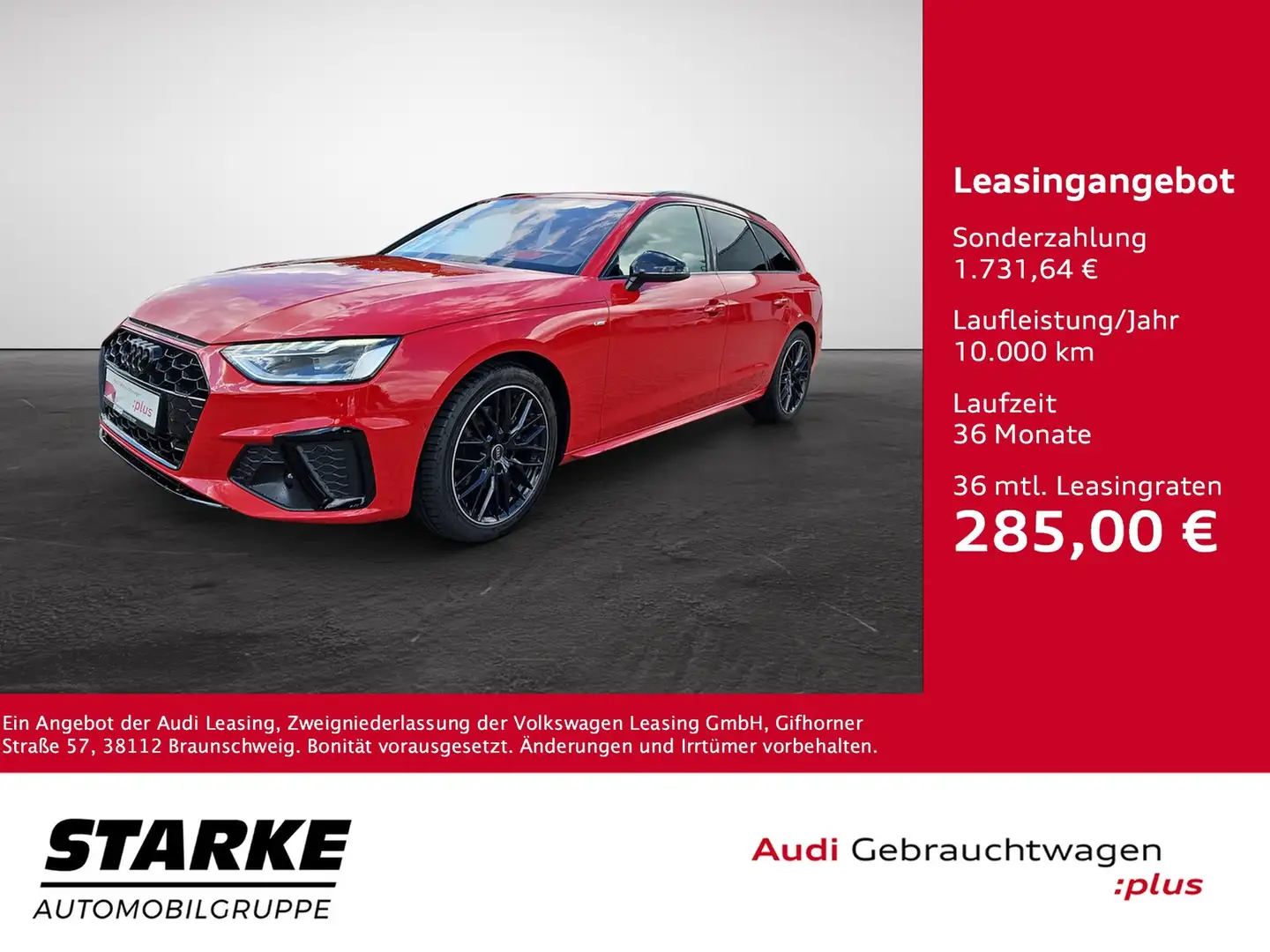 Audi A4 Avant 35 TFSI S tronic S line NaviPlus LED AHK ... Rot - 1