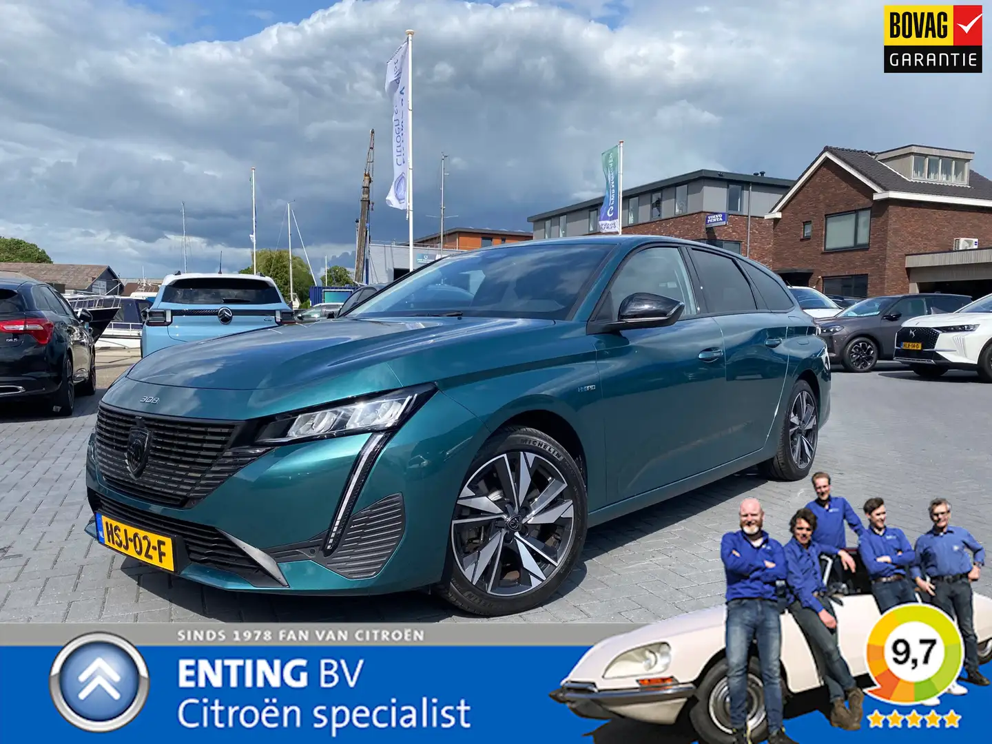 Peugeot 308 SW 1.6 HYBRID 180 EAT8 ALLURE CAMERA WINTERPACK TR Bleu - 1