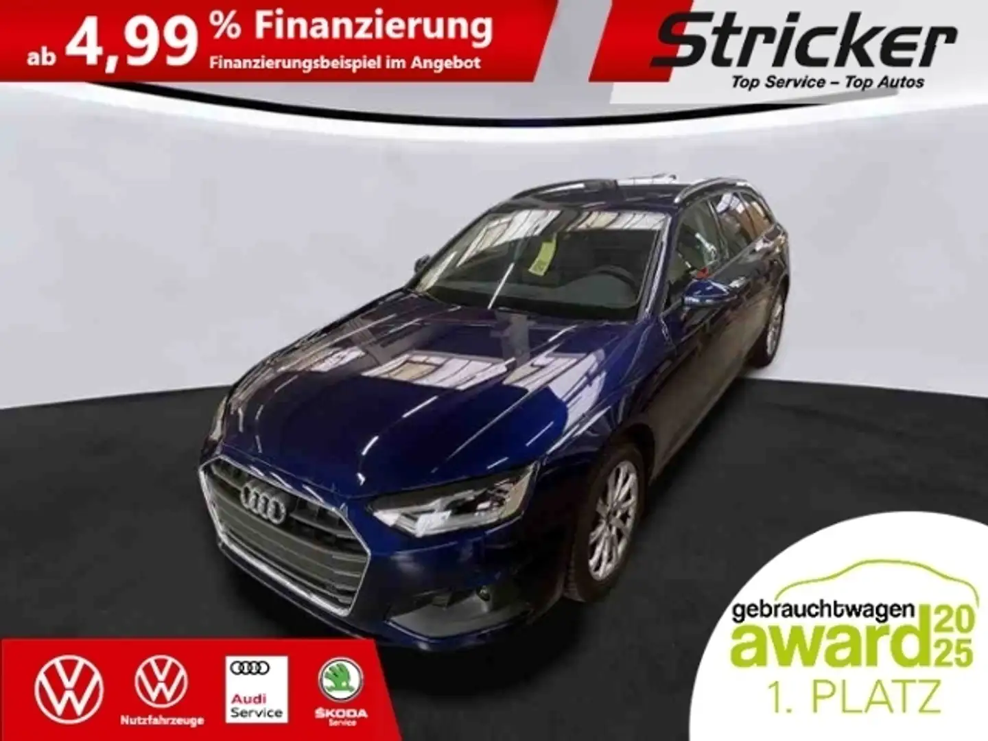 Audi A4 Avant 35TDI S-tronic 343,-ohne Anzahlung Navi AHK Blau - 1
