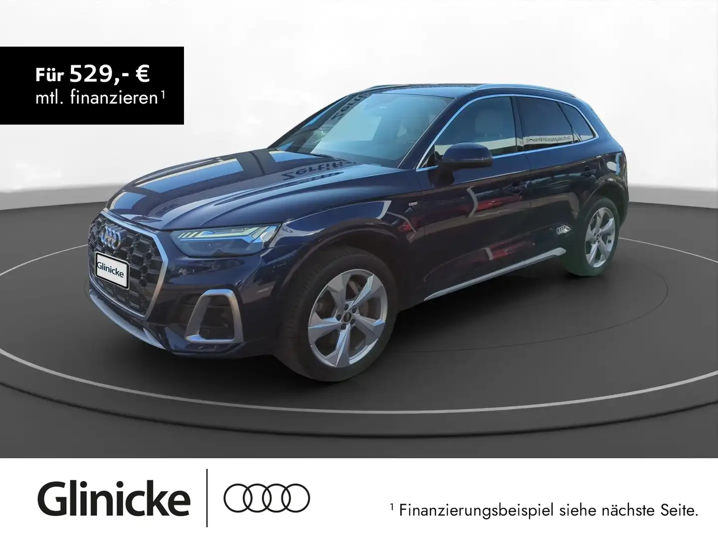Audi Q5 40 TDI quattro S line Matrix Standheizung Bleu - 1