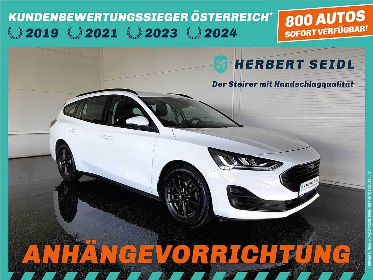 Ford Focus Turnier C&C 1,5 EcoBlue *LED / NAVI / AHV / ACC... Bianco - 1