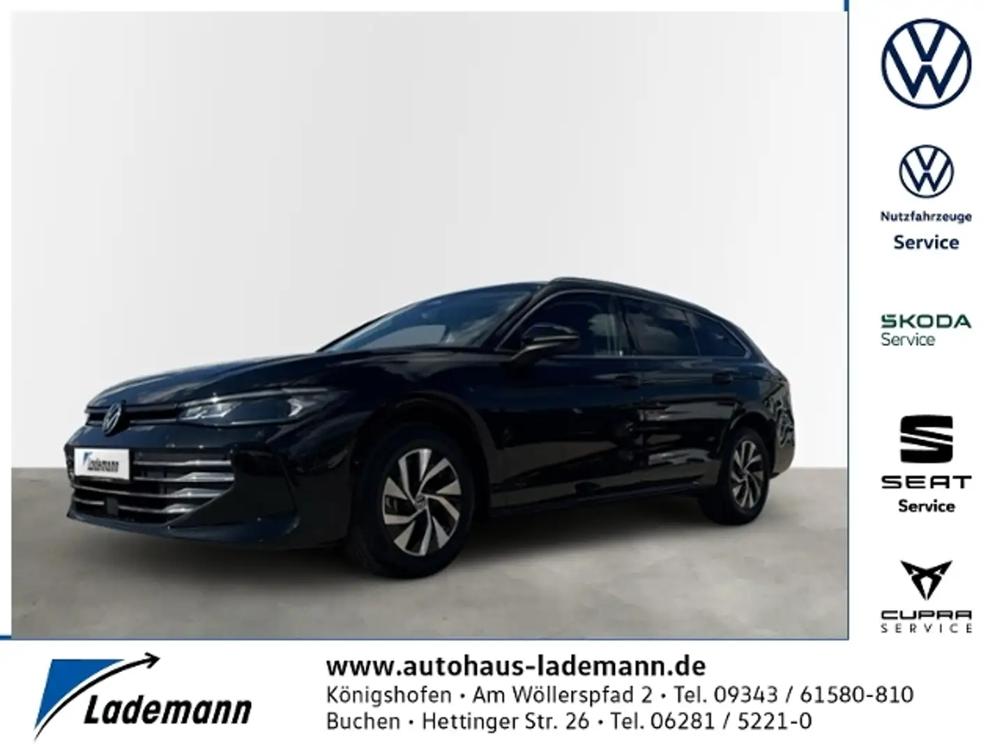 Volkswagen Passat Variant 2.0 TDI DSG LED+NAVI.+AHK+RFK+ACC Schwarz - 1