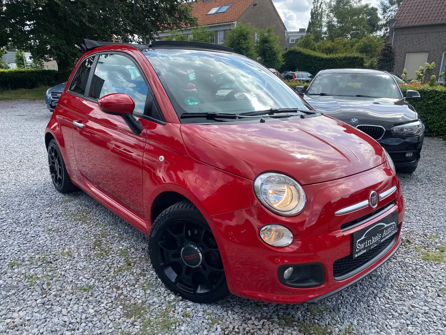 Fiat 500C 0.9 TwinAir Sport-digit.dashboard-86 pk-PDC-airco Rosso - 2