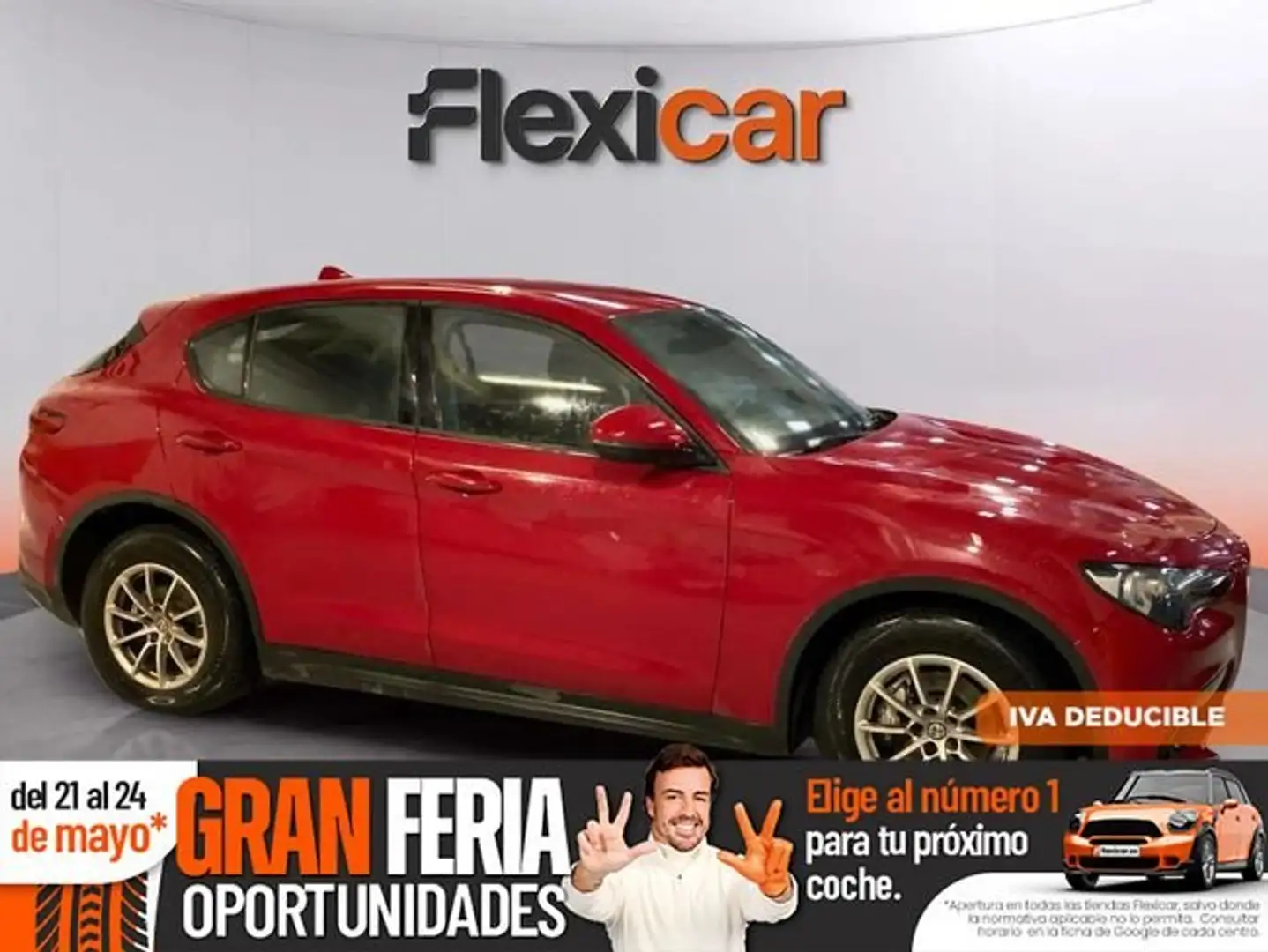 Alfa Romeo Stelvio 2.2+Di%C3%A9sel+118kW+%28160CV%29+Executive+RWD Rojo - 1