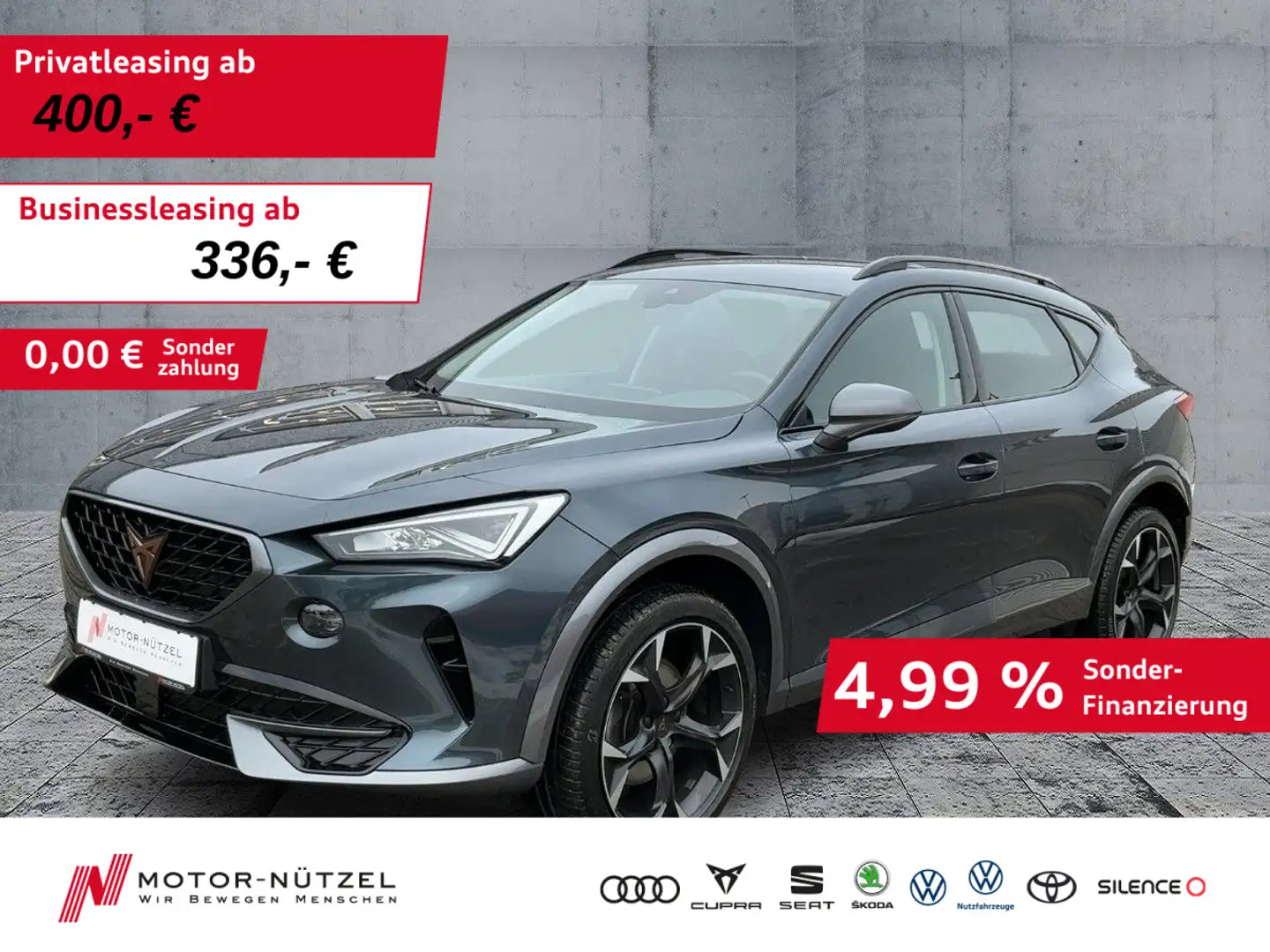 CUPRA Formentor 2.0 TSI DSG 4D LED+ACC+AHK+NAV+APP+SHZ Grau - 1
