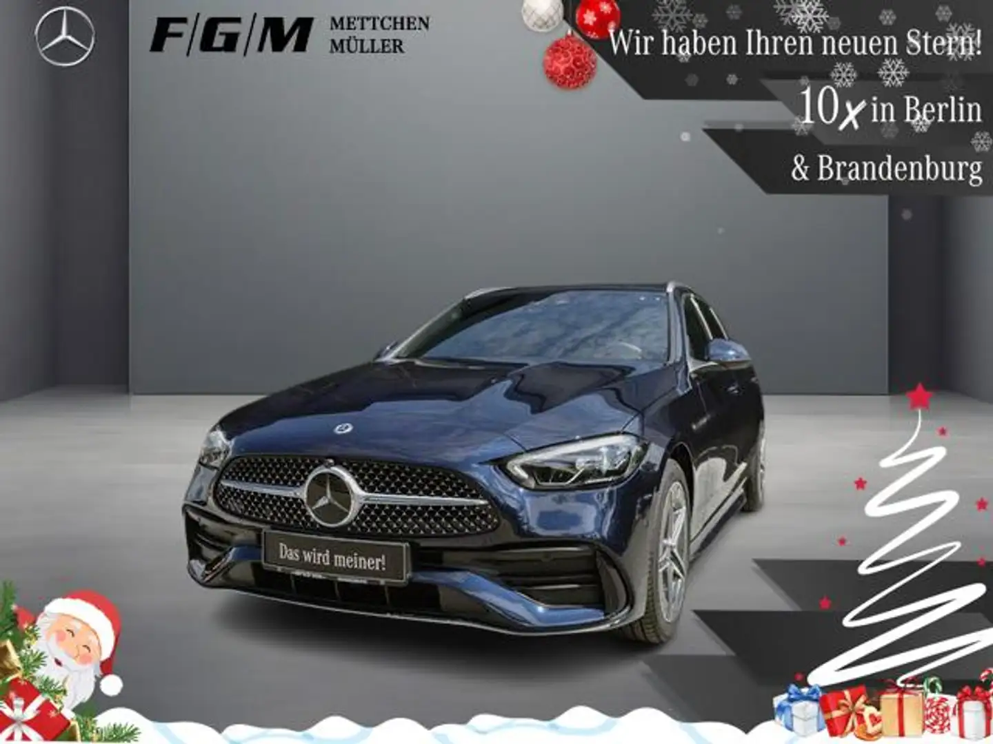 Mercedes-Benz C 300 T e AMG Line HUD|TWA|360|Sitzhz|Distronic Blau - 1