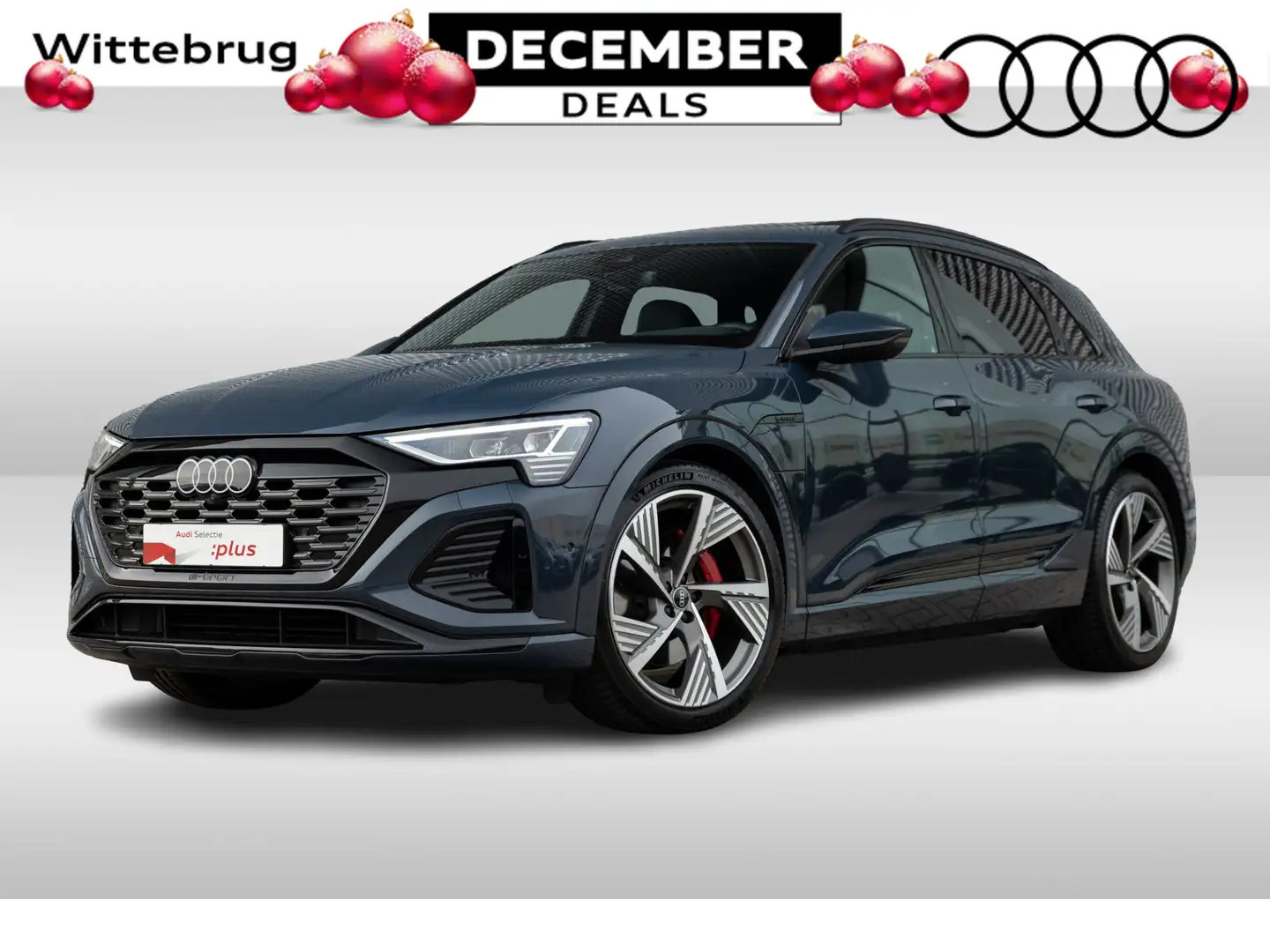 Audi Q8 e-tron 55 quattro S Edition 115 kWh | Panoramadak | B&O | Kék - 1