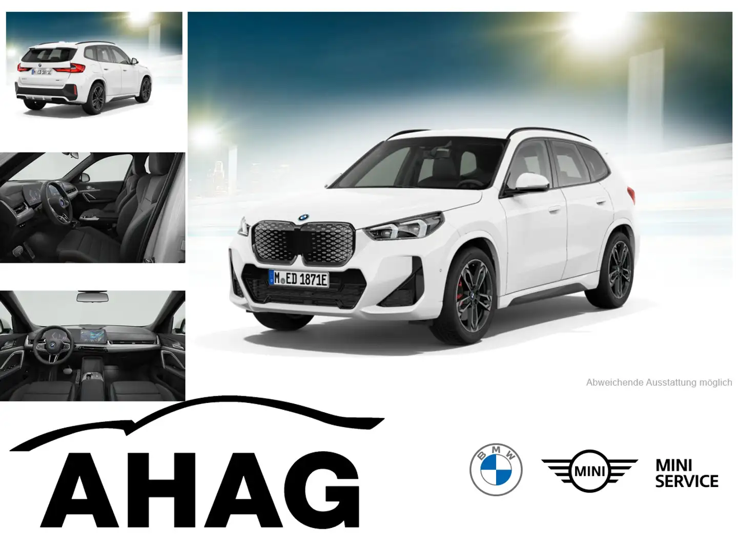 BMW iX1 xDrive30 Navi Bluetooth PDC Kurvenlicht Weiß - 1