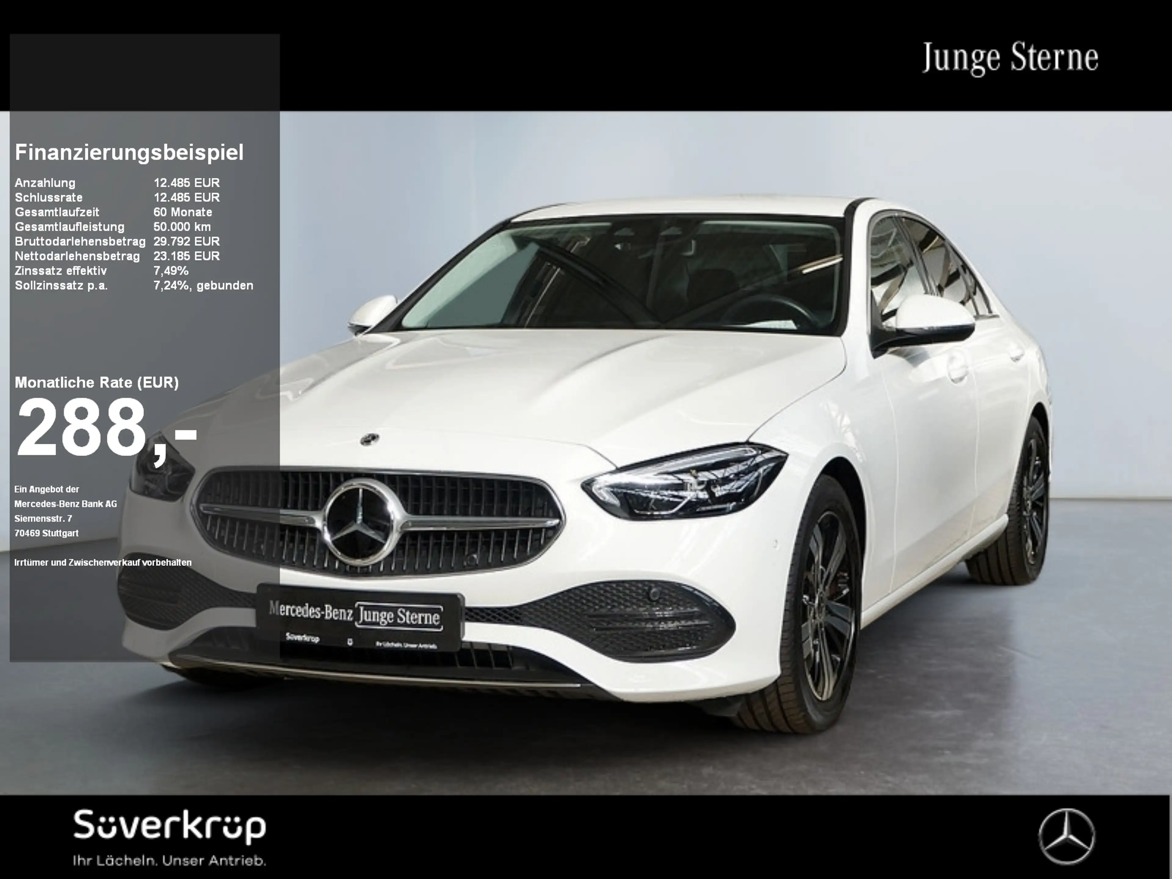 Mercedes-Benz C 300 d // AVANTGARDE DISTR KAMERA SPUR PDC SHZ