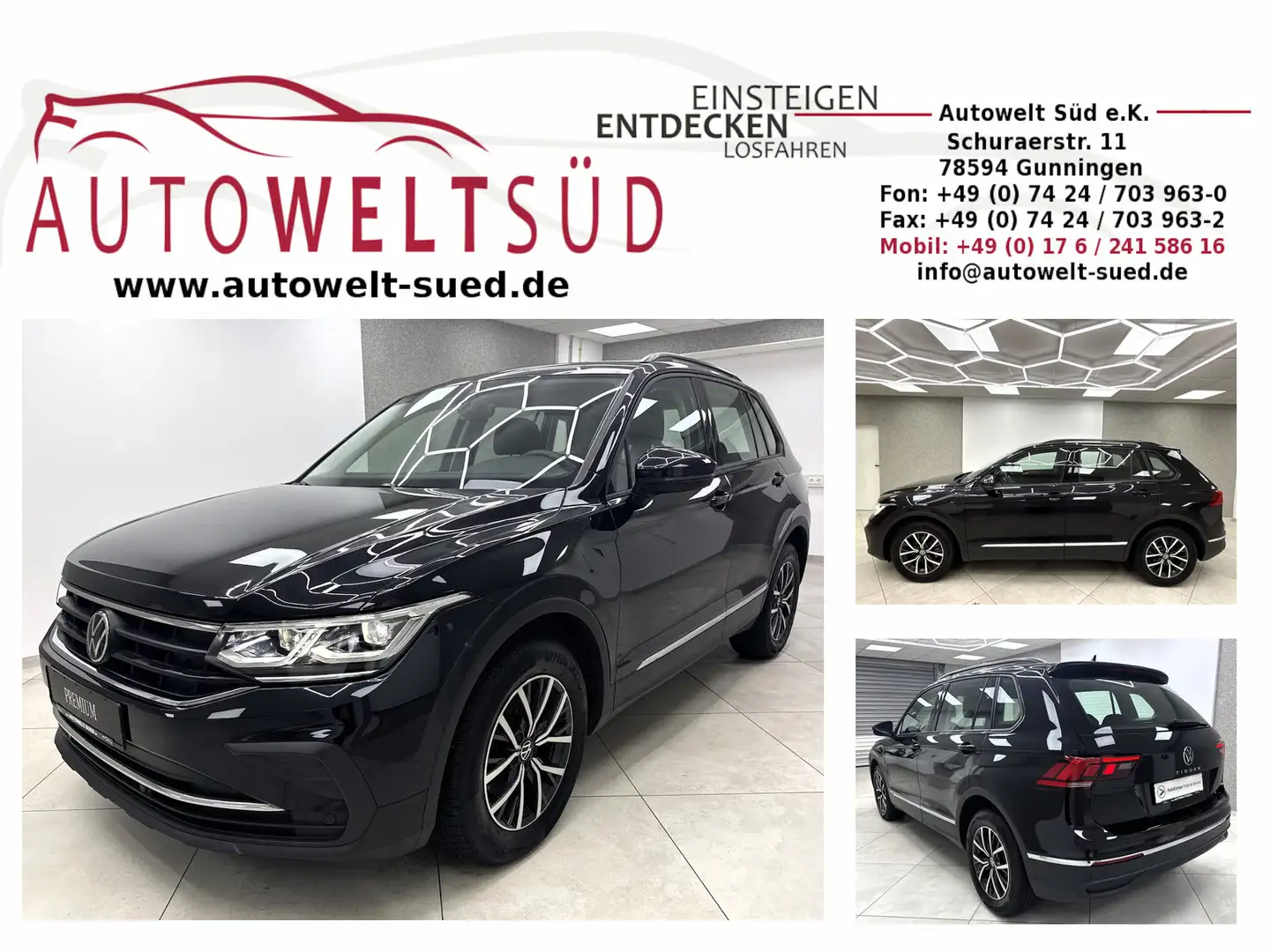Volkswagen Tiguan 2.0 TDI Life Matrix AHK Navi SHZ RCam Ergo Noir - 1