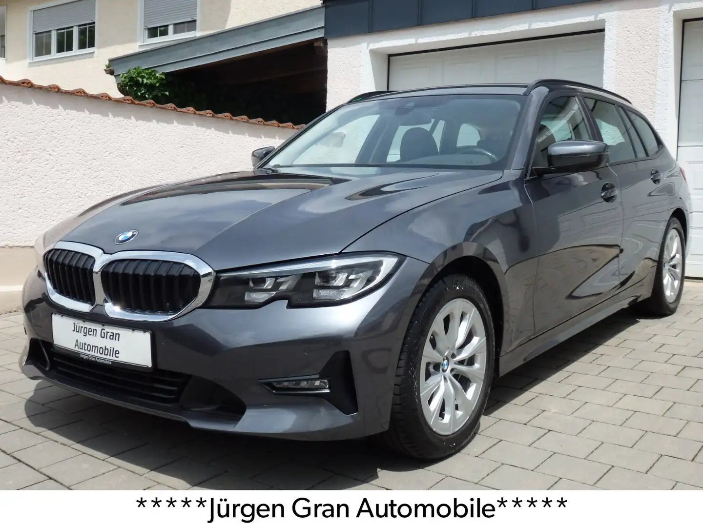 BMW 318 d Touring Aut Sportsitze Komf.zug T-Leder SHZ Grau - 1