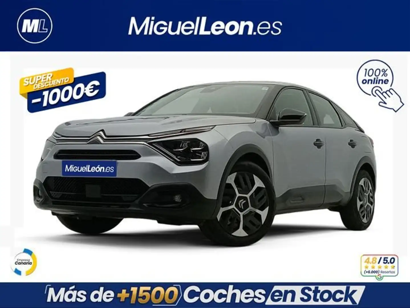 Citroen C4 1.2 PureTech Feel S&S 100 Gris - 1