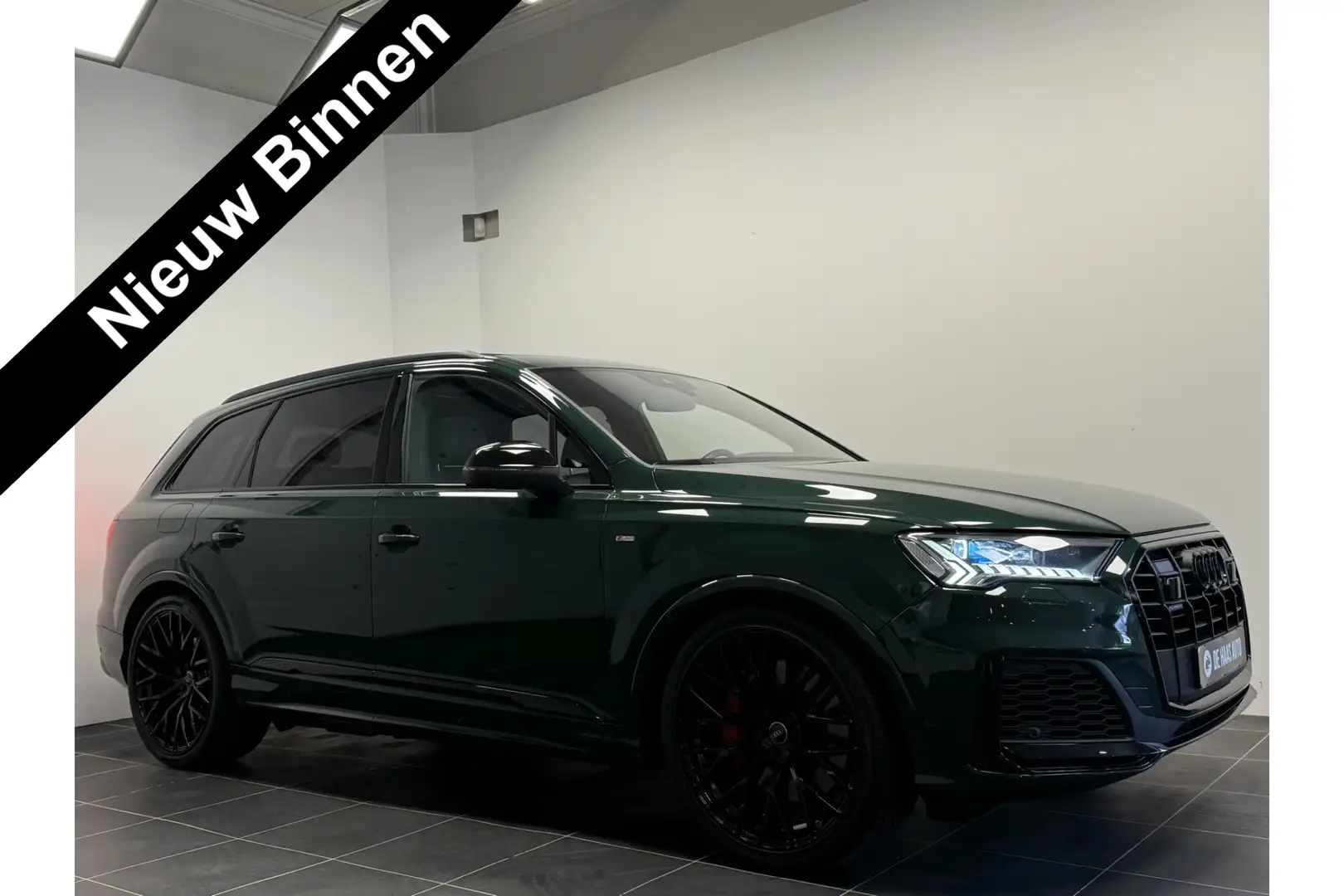 Audi Q7 60 TFSI e quattro S-Line/Groen Zwart/Full opt/22 i Groen - 1