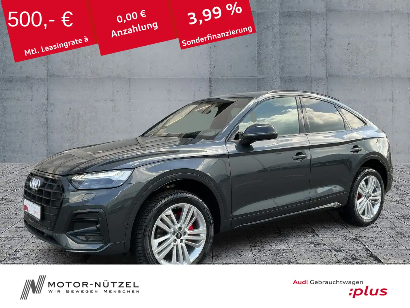 Audi Q5 45 TFSI QU MATRIX+NAVI+HuD+ACC+AHK Grau - 1