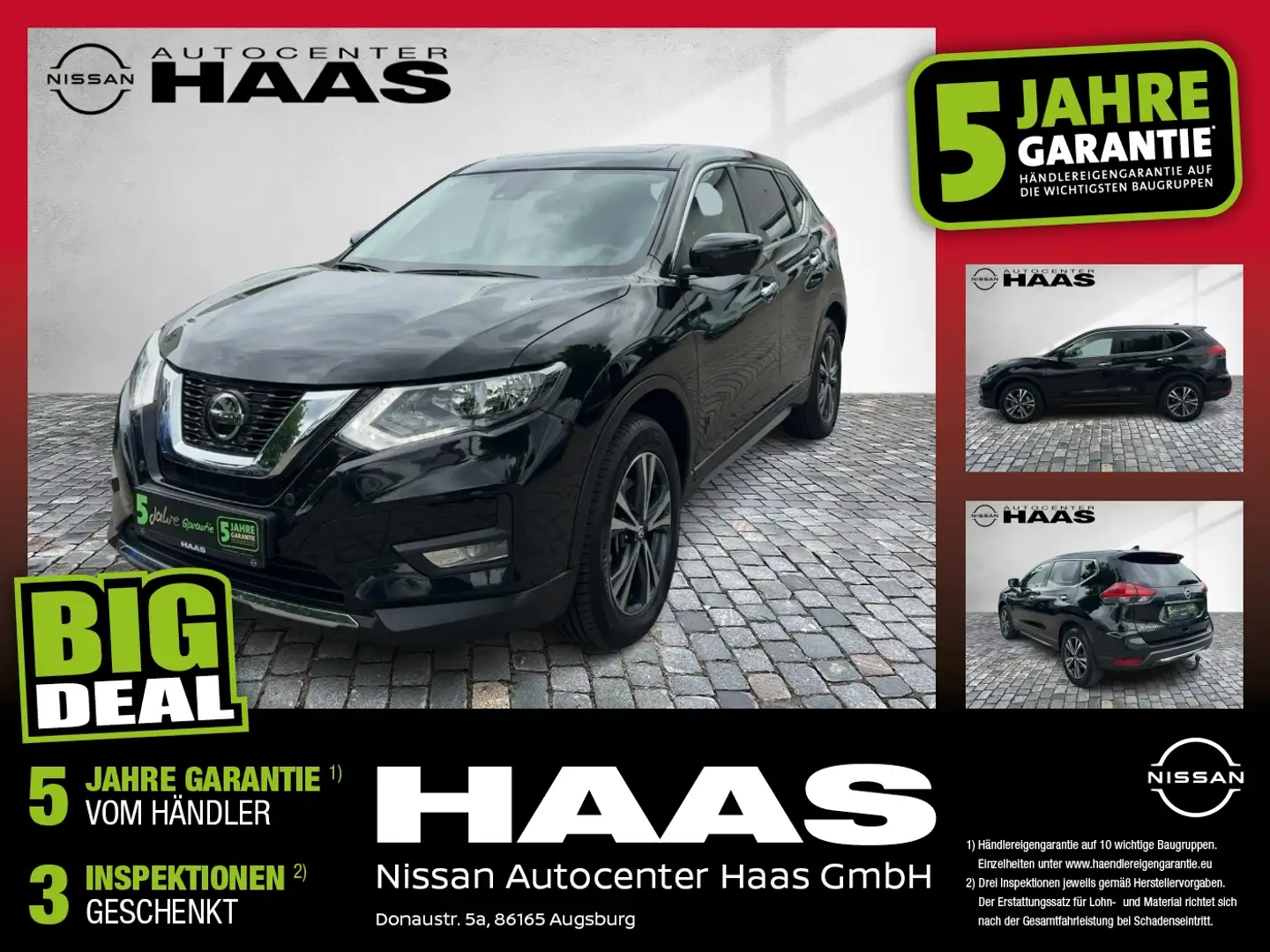 Nissan X-Trail 1.7 dCi N-Way Allrad+Automatik+AHK Schwarz - 1