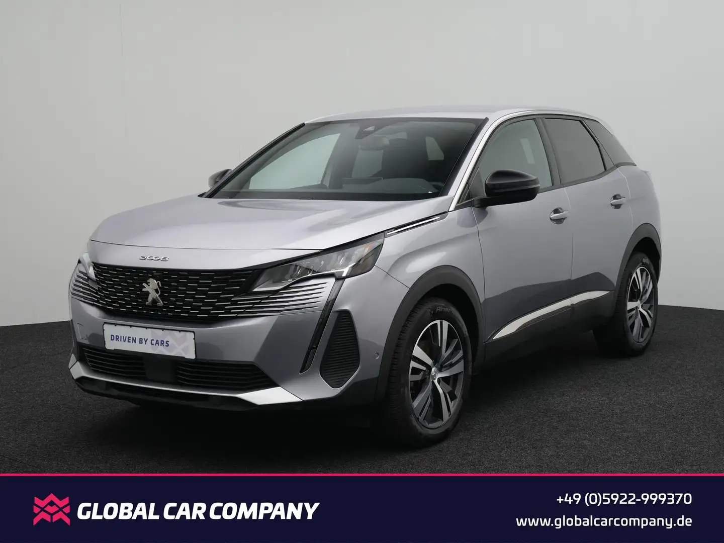 Peugeot 3008 Allure Pack,LED,TEMPO,APP,180°,DIGI,KAM,SHZ Gris - 1