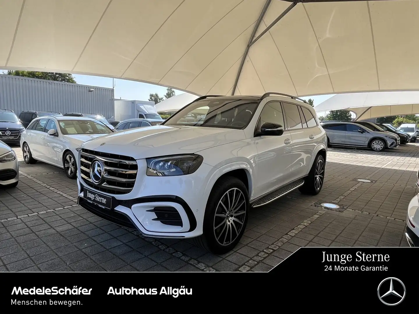 Mercedes-Benz GLS 450 GLS 450 d 4M AMG Night 22" AHK 3D Standh. NP145 Weiß - 1