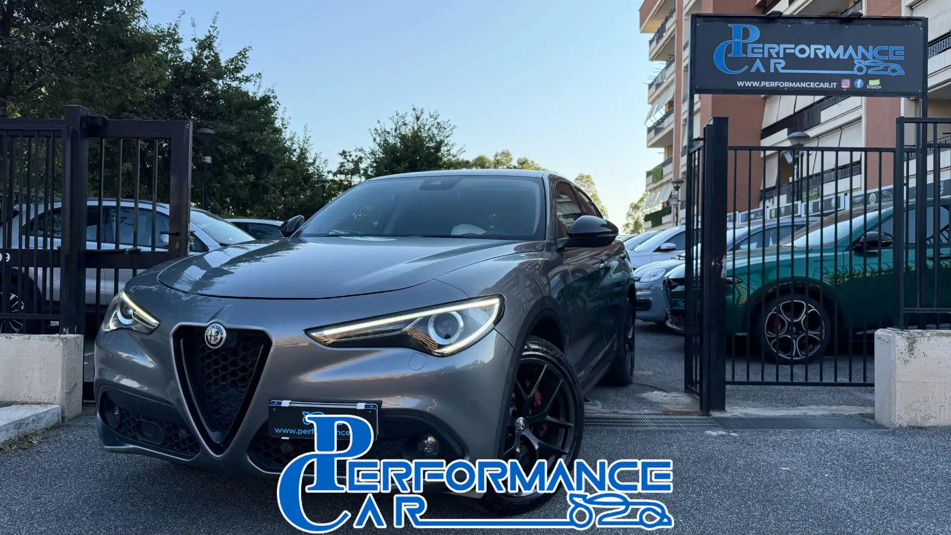Alfa Romeo Stelvio 2.2 TURBODIESEL 190CV AT8 Q4 B-TECH*C.L.20*R.CAM* Gris - 1
