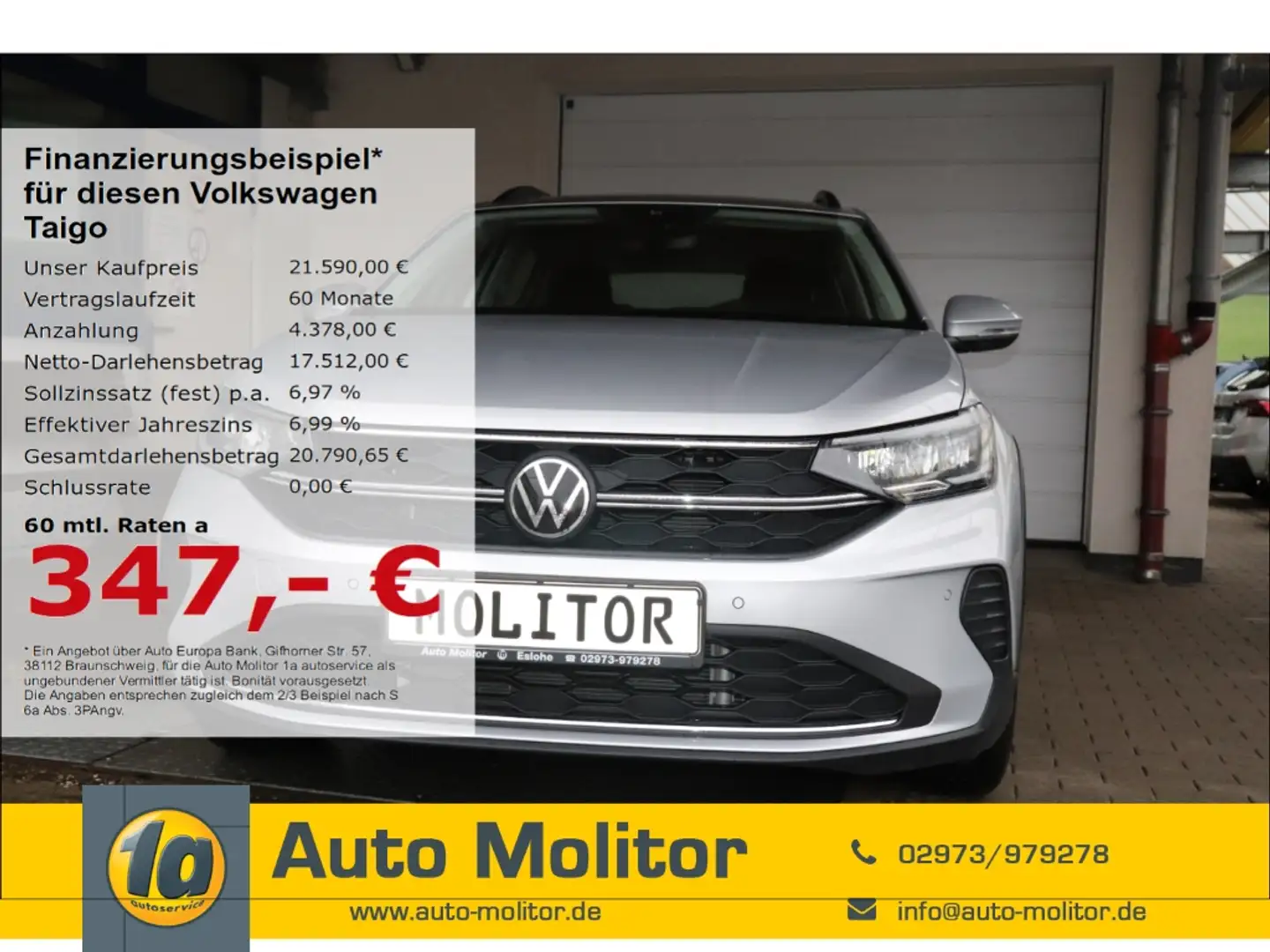 Volkswagen Taigo Life 1.0 TSI EU6d LED Scheinwerferreg. ACC 2-Zonen Argent - 1