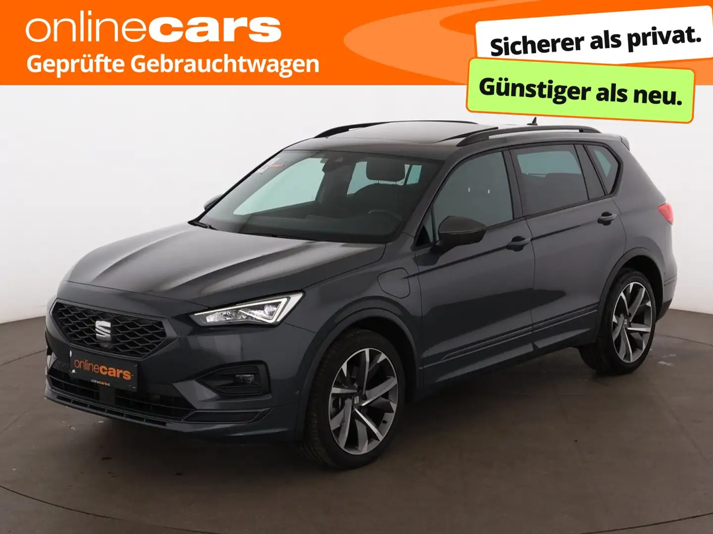 SEAT Tarraco 1.4 FR PHEV Aut LED 360-CAM SKY RADAR NAV Grau - 1
