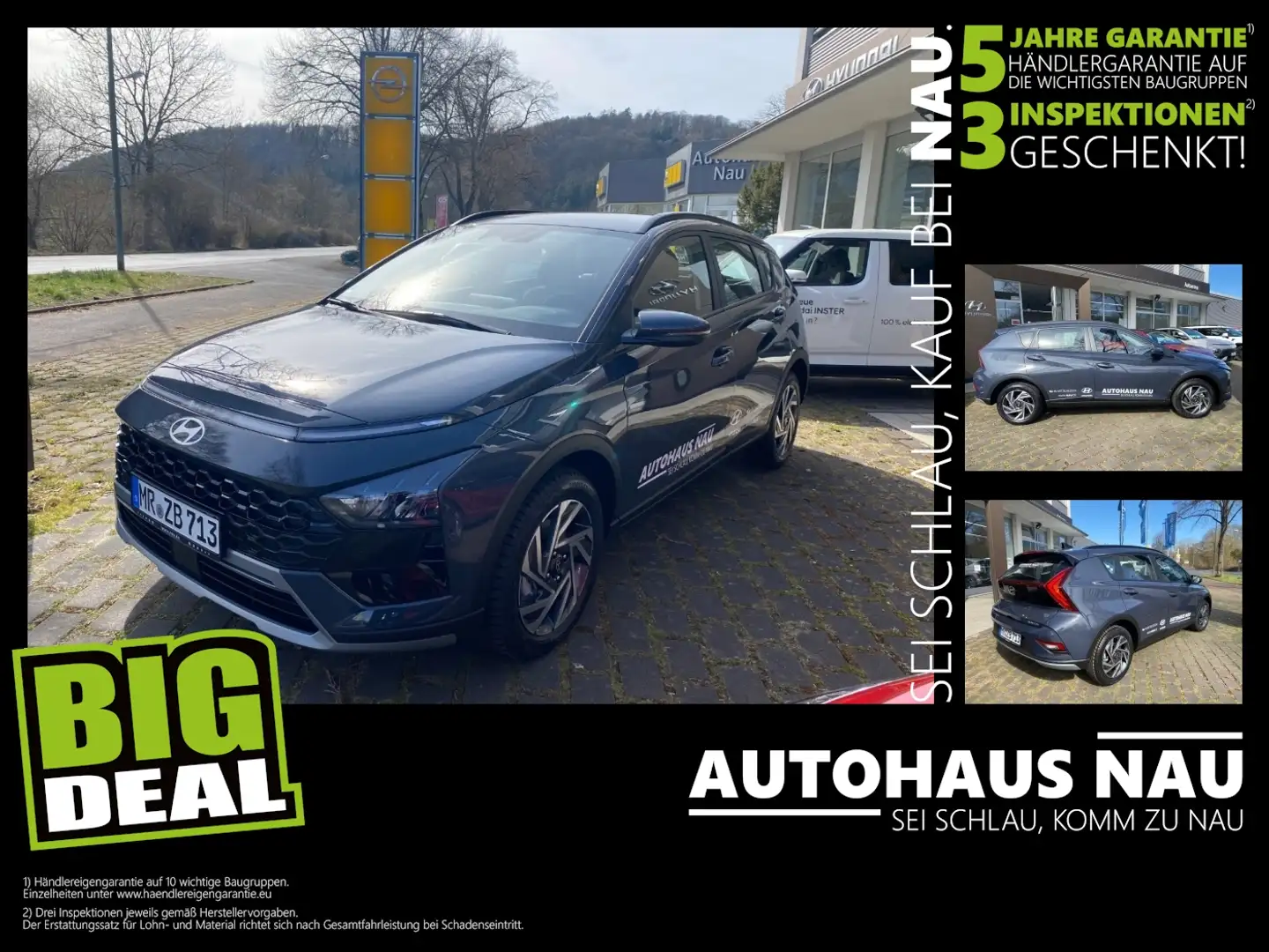Hyundai BAYON 1.0 Trend inkl. Big Deal Grau - 1