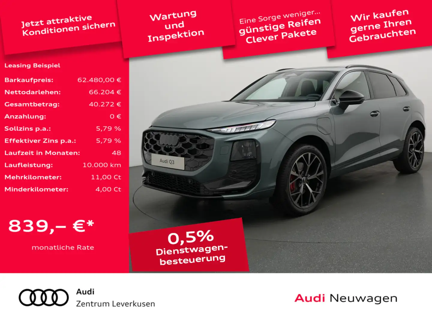 Audi Q3 TFSI S line SHZ KLIMA SONOS PANO HUD NAVI VIR Schwarz - 1
