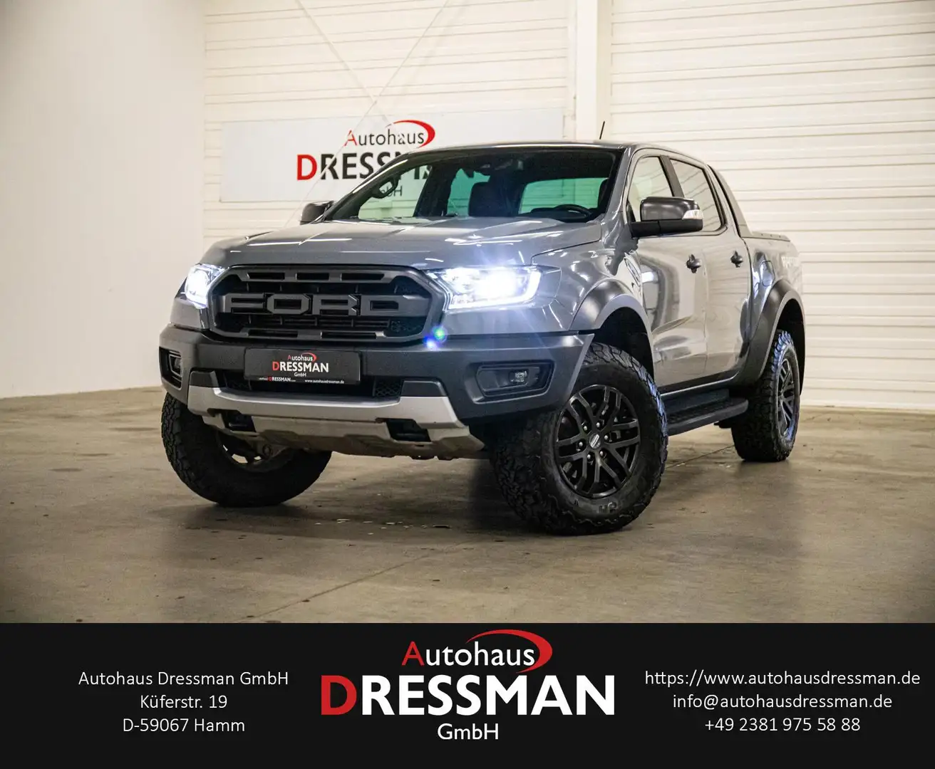 Ford Ranger Raptor 4x4 Panther AHK NAVI KAMERA XENON. Gris - 1