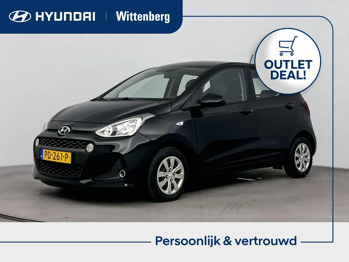 Hyundai i10 1.0i Comfort | Navigatie | Carplay | Cruise Contro Zwart - 1