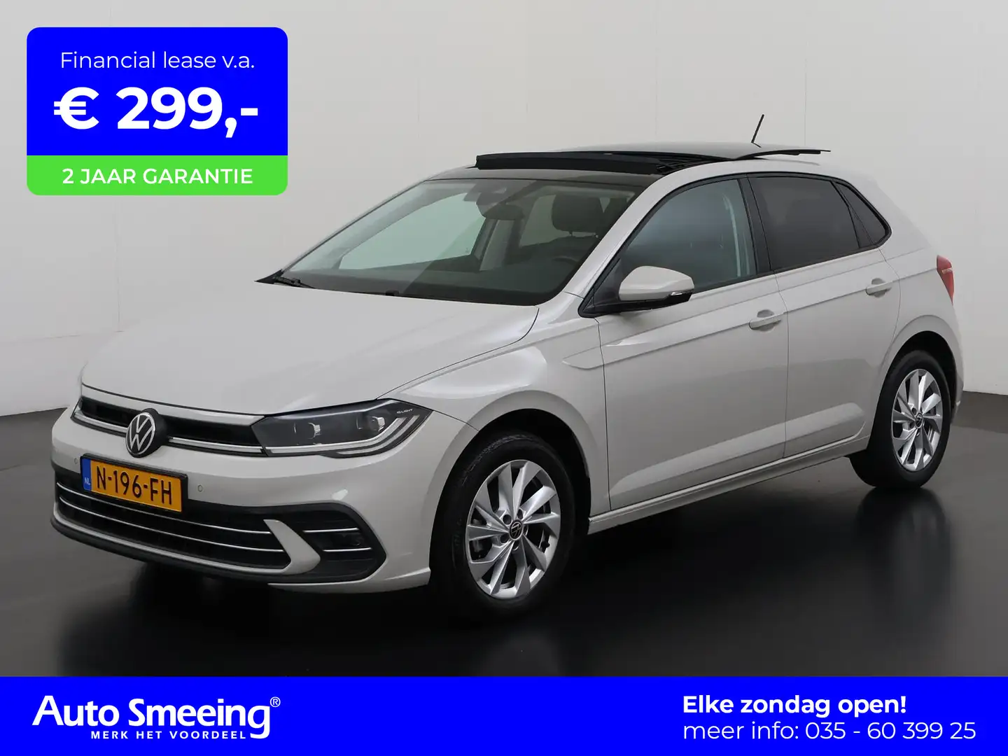 Volkswagen Polo 1.0 TSI Style DSG | Schuifdak | Zondag Open! Grijs - 1