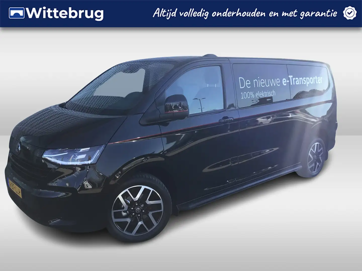 Volkswagen Transporter e-Transporter 32 L2H1 286PK Style 64 kWh Zwart - 1