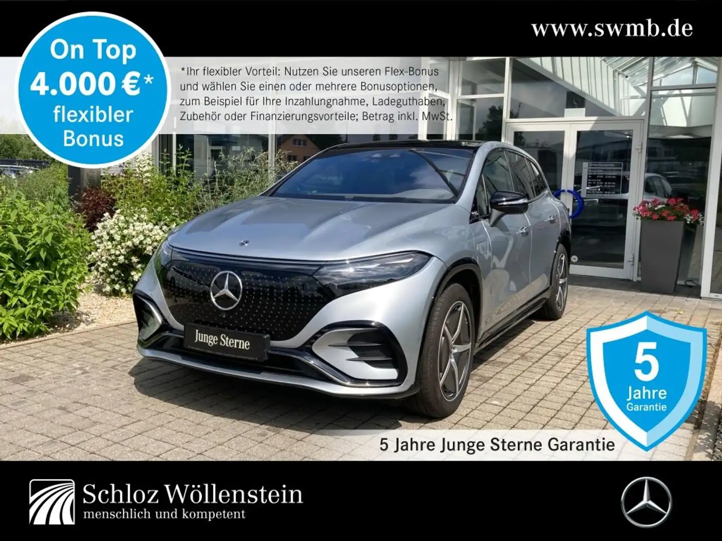 Mercedes-Benz EQS SUV EQS 450 4M SUV AMG/Digital Light/AHK/Hyperscreen Zilver - 1